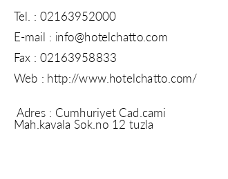 Chatto Residence Hotel iletiim bilgileri